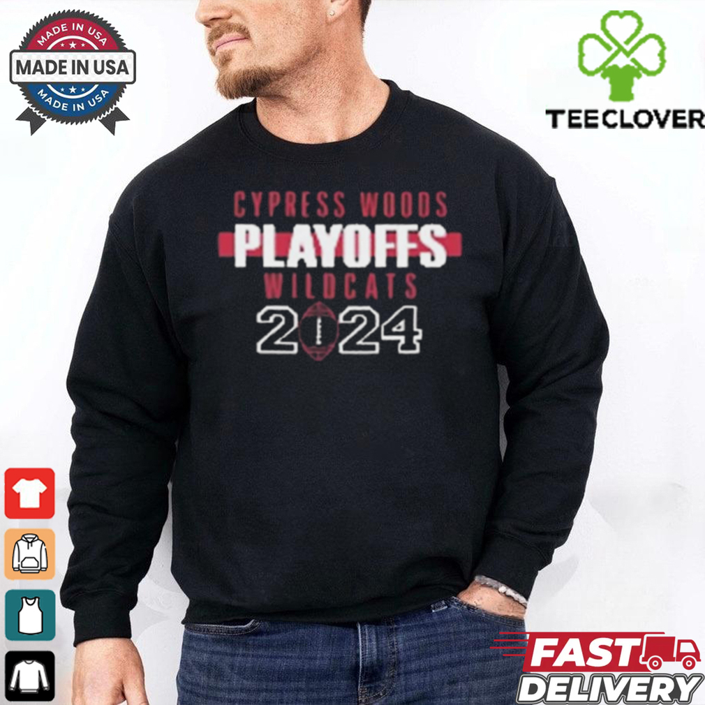 Official Cypress Woods Football Playoffs Wildcats 2024 t shirt Official Cypress Woods Football Playoffs Wildcats 2024 t shirt