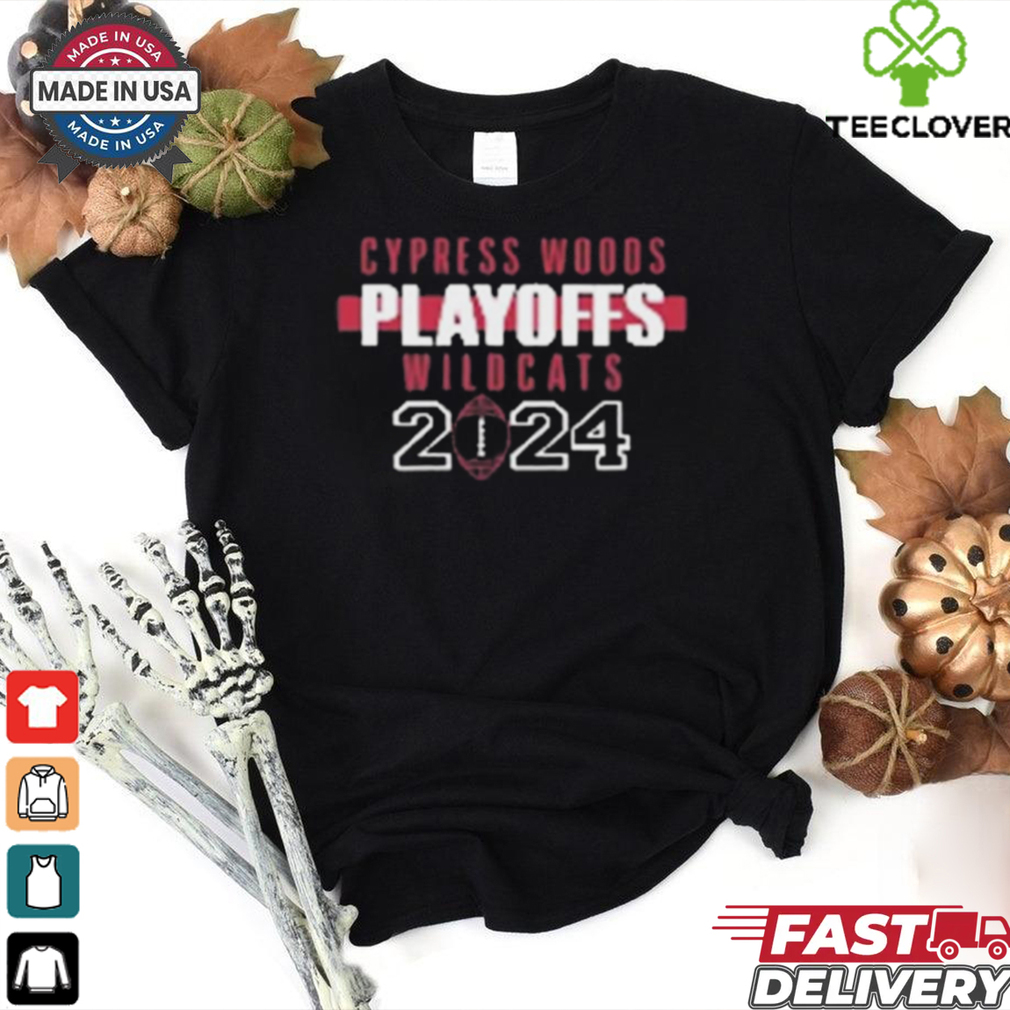 Official Cypress Woods Football Playoffs Wildcats 2024 t shirt Official Cypress Woods Football Playoffs Wildcats 2024 t shirt
