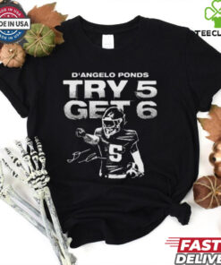 Official D’Angelo Ponds Indiana Hoosiers College Mono Try 5 Get 6 Signature t shirt