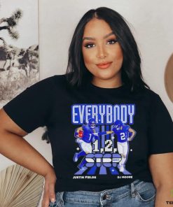 Official DJ Moore And Justin Fields Everybody Chicago Bears 1 2 Step Shirt