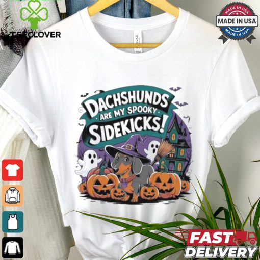 Official Dachshunds Are My Spooky Sidekicks Halloween T shirt