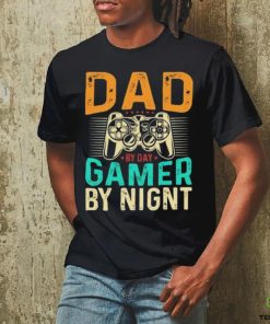 Official Dad By Day Gamer By Night Black shirt