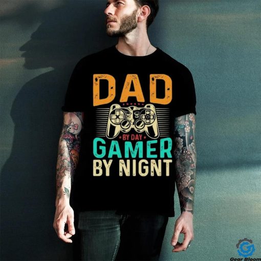 Official Dad By Day Gamer By Night Black hoodie, sweater, longsleeve, shirt v-neck, t-shirt