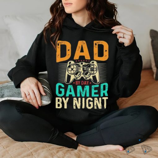 Official Dad By Day Gamer By Night Black hoodie, sweater, longsleeve, shirt v-neck, t-shirt