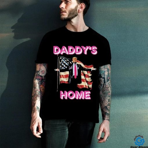 Official Daddys Home Trump American Flag Shirt