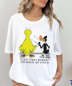 Official Daffy Duck Get Two Birds Stoned At Once Shirt