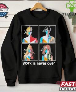 Official Daft Punk Crescendolls Work Is Never Over Shirt