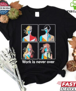 Official Daft Punk Crescendolls Work Is Never Over Shirt