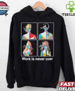 Official Daft Punk Crescendolls Work Is Never Over Shirt