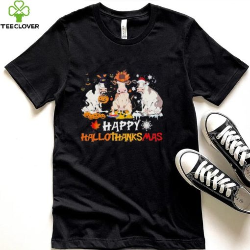 Official Dairy Cows Happy Hallothanksmas Halloween thanksgiving Christmas hoodie, sweater, longsleeve, shirt v-neck, t-shirt