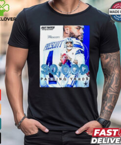 Official Dak Prescott QB Dallas Cowboys 30000 Passing Yards Shirt