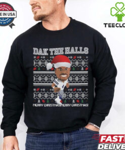 Official Dallas Cowboy Football Dak The Halls Merry Christmas Ugly 2024 Shirt