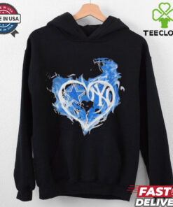 Official Dallas Cowboys And New York Yankees Heart Shirt