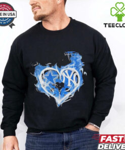 Official Dallas Cowboys And New York Yankees Heart Shirt