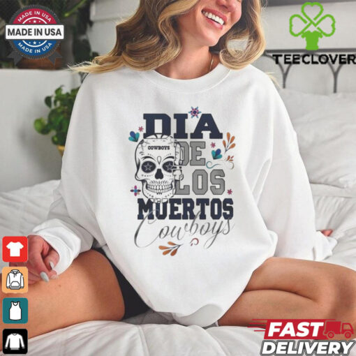 Official Dallas Cowboys Football Dia De Los Muertos Skull 2024 Shirt