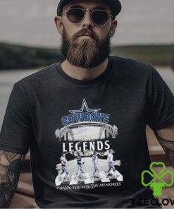 Official Dallas Cowboys The Legend thank You for the memories abbey road signatures shirt