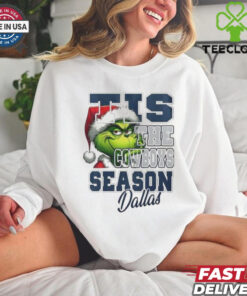 Official Dallas Cowboys Tis The Cowboys Season Dallas Grinch Christmas Shirt