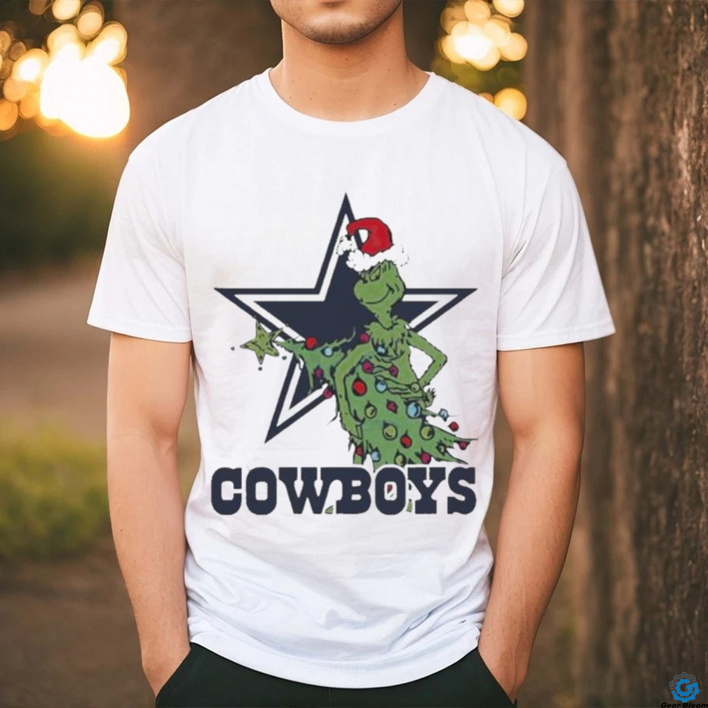 Official Dallas Cowboys grinch Christmas T shirt Official Dallas Cowboys grinch Christmas T shirt