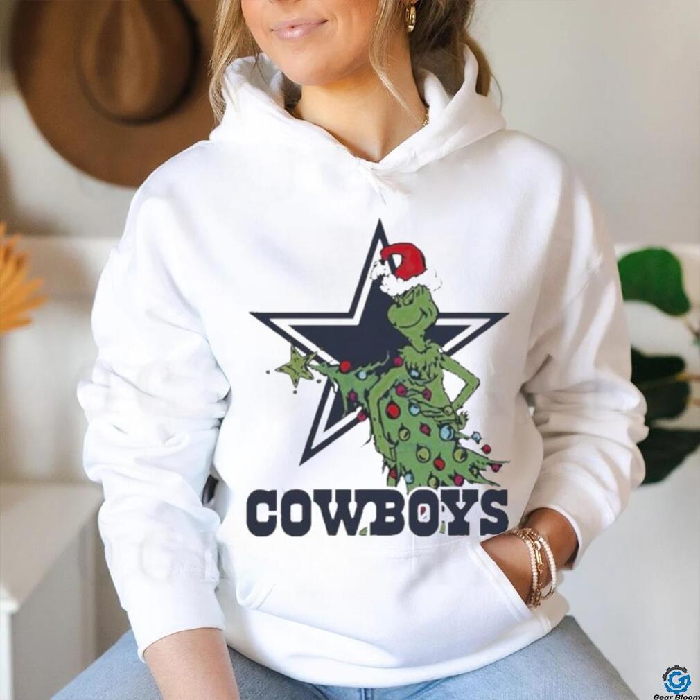 Official Dallas Cowboys grinch Christmas T shirt Official Dallas Cowboys grinch Christmas T shirt