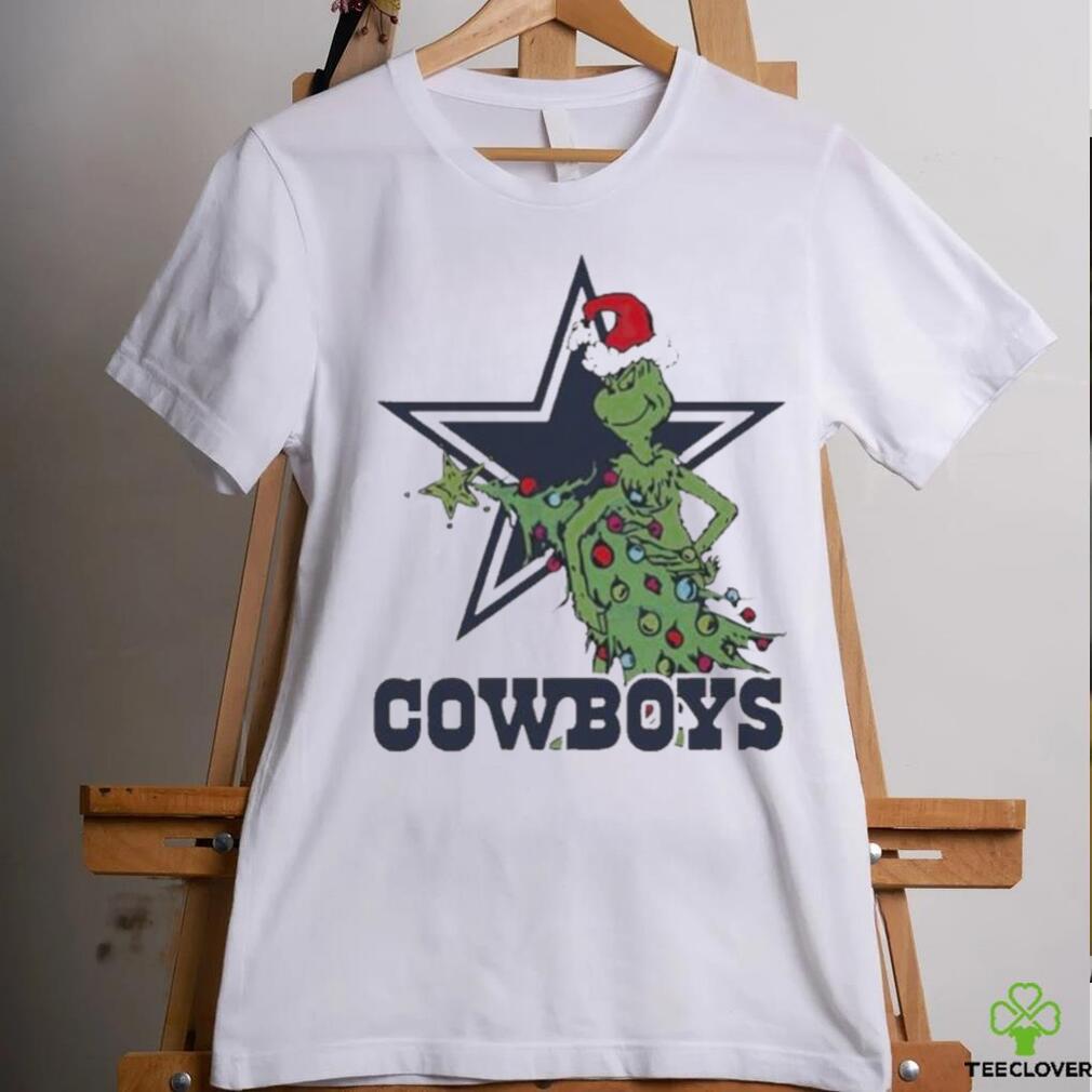 Official Dallas Cowboys grinch Christmas T shirt Official Dallas Cowboys grinch Christmas T shirt