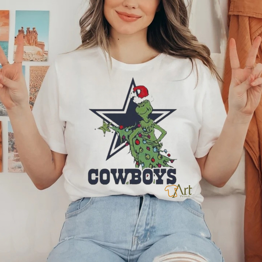 Official Dallas Cowboys grinch Christmas T shirt Official Dallas Cowboys grinch Christmas T shirt