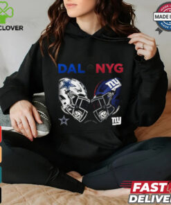 Official Dallas Cowboys vs New York Giants NFL Week 4 2024 Helmet Matchup Shirt