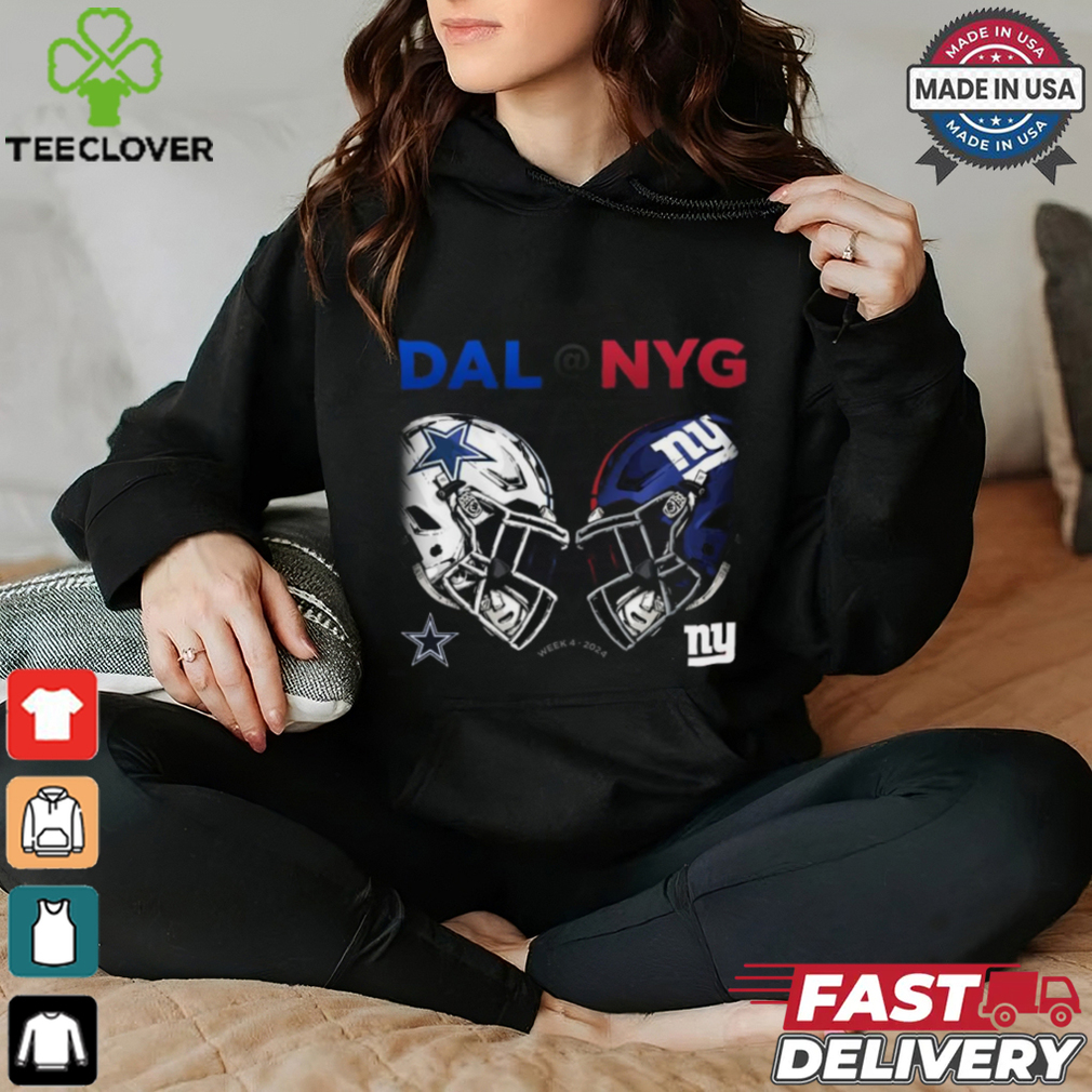 Official Dallas Cowboys vs New York Giants NFL Week 4 2024 Helmet Matchup Shirt Official Dallas Cowboys vs New York Giants NFL Week 4 2024 Helmet Matchup Shirt
