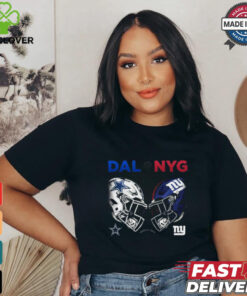 Official Dallas Cowboys vs New York Giants NFL Week 4 2024 Helmet Matchup Shirt