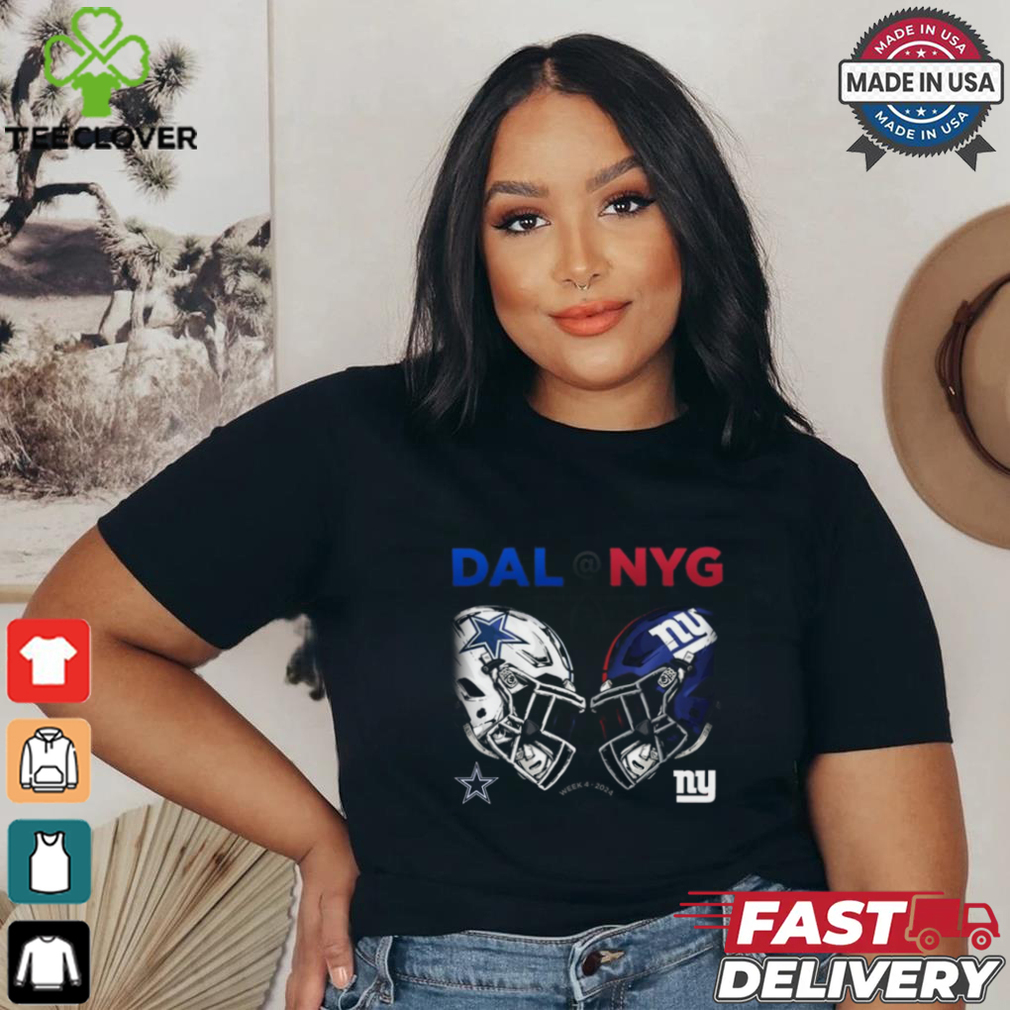 Official Dallas Cowboys vs New York Giants NFL Week 4 2024 Helmet Matchup Shirt Official Dallas Cowboys vs New York Giants NFL Week 4 2024 Helmet Matchup Shirt