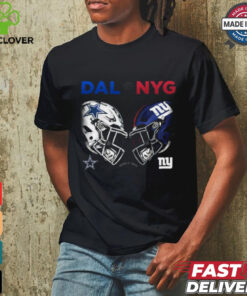 Official Dallas Cowboys vs New York Giants NFL Week 4 2024 Helmet Matchup Shirt