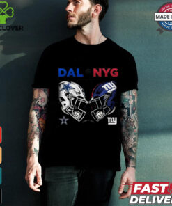 Official Dallas Cowboys vs New York Giants NFL Week 4 2024 Helmet Matchup Shirt