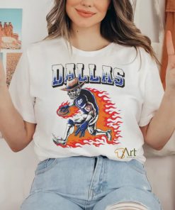 Official Dallas Football Cowboys player fire T shirt
