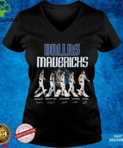 Official Dallas Mavericks Bullock and Finney Smith and Dinwiddie and Brunson and Doncic abbey road signatures shirt