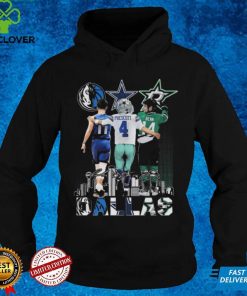 Official Dallas Mavericks Doncic 11 Dallas Cowboys Prescott 4 Dallas Stars Benn 14 Signatures Dallas City Shirt