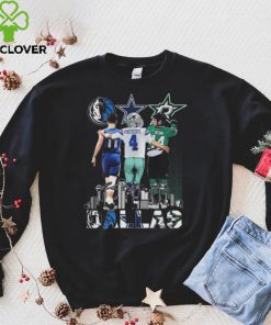 Official Dallas Mavericks Doncic 11 Dallas Cowboys Prescott 4 Dallas Stars Benn 14 Signatures Dallas City Shirt
