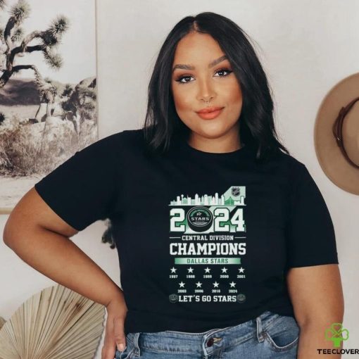 Official Dallas Stars 2024 Central Division Champions Let’s Go Stars shirt