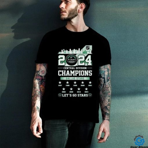 Official Dallas Stars 2024 Central Division Champions Let’s Go Stars shirt
