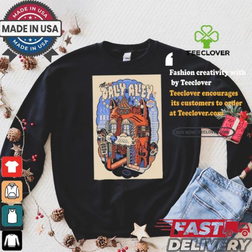 Official Dally In The Alley Sep 7 2024 Cass Corridor In Detroit MI Poster Shirt