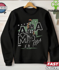 Official Davante Adams New York Jets NFL Player Map Signature t shirt