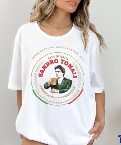 Official Dave Harvey Imported To Newcastle Upon Tyne 2023 Made In Italia Sandro Tonali Shirt