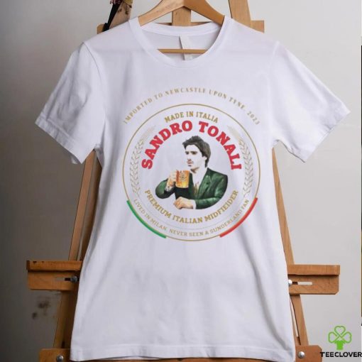 Official Dave Harvey Imported To Newcastle Upon Tyne 2023 Made In Italia Sandro Tonali Shirt