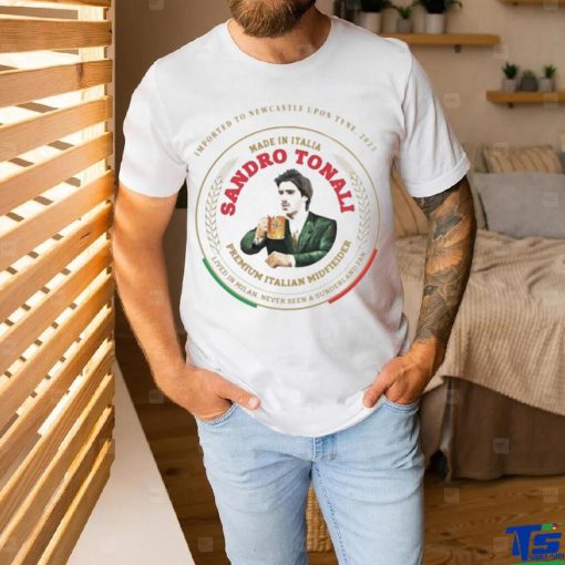 Official Dave Harvey Imported To Newcastle Upon Tyne 2023 Made In Italia Sandro Tonali Shirt