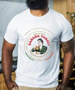 Official Dave Harvey Imported To Newcastle Upon Tyne 2023 Made In Italia Sandro Tonali Shirt
