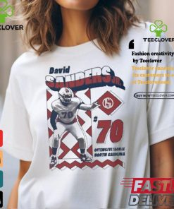 Official David Sanders Jr. Offensive Tackle North Carolina Retro Shirt