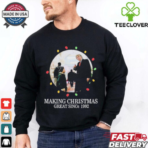 Official Davidjharrisjr Making Christmas Great Since 1992 Donald Trump t shirt