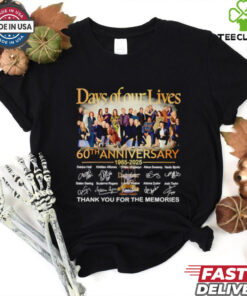 Official Days of our lives 60th anniversary 1965 2025 thank you for the memories shirt