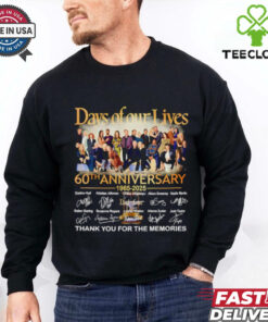 Official Days of our lives 60th anniversary 1965 2025 thank you for the memories shirt