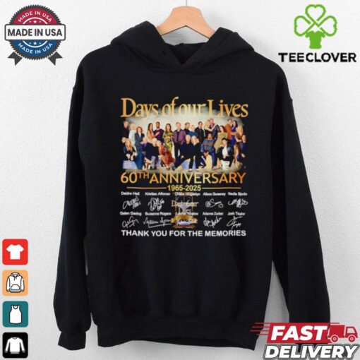 Official Days of our lives 60th anniversary 1965 2025 thank you for the memories shirt
