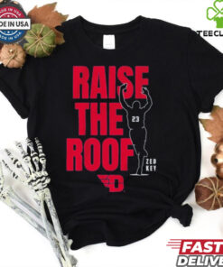 Official Dayton Basketball Zed Key Raise the Roof Shirt