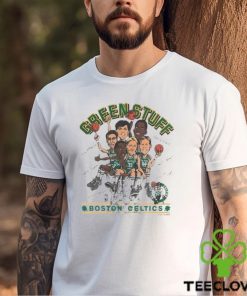 Official Deadstock NWOT NBA Boston Celtics Green Stuff Salem Sportswear Caricature Vintage Shirt